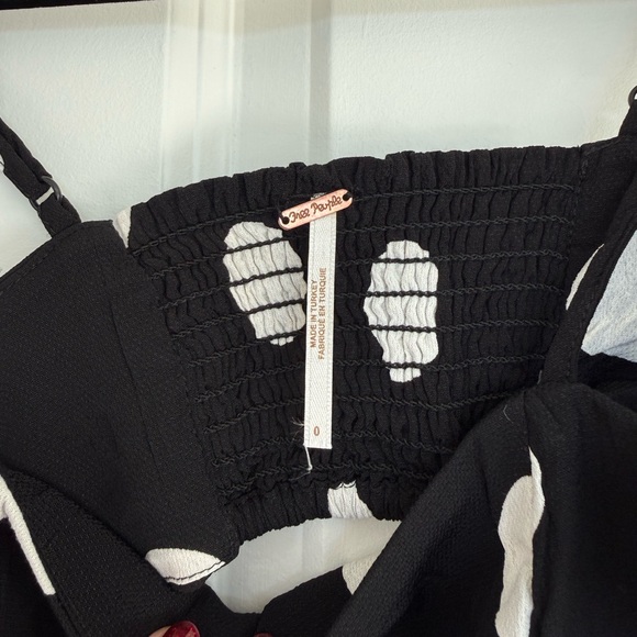 Free People Coco Cabana Matching Set in Black and White Polka Dot size 0 - Picture 6 of 11